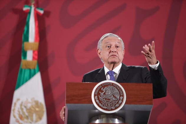 February 19, 2020 EUM20200219NAC03 JPG MEXICO CITY Presidency Presidency AMLO Aspects of the press conference led by President Andres Manuel Lopez Obrador this morning, February 19, 2020 at the National Palace The event was also attended by Luisa Maria Alcalde, head of the Secretary of Labor and Social Security STPS Photo Agency EL UNIVERSALIvan StephensAFBV  - ZUMAu78_ 20200219_zaf_u78_004 Copyright: xElxUniversalx