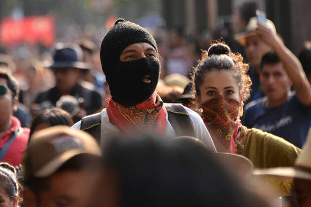 Protest against of murder Samir Flores MEXICO CITY, MEXICO - FEBRUARY 21: Citizens take part during a demonstration for the murder of environmental activist Samir Flores, 36, and against the construction of the thermoelectric that was approved by Mexican President Andres Manuel Lopez Obrador. in Reforma Avenue. on February 21, 2020. Indigenous Activist and environmental defender Samir Flores opposed the Morelos Integral Project because of the high degree of pollution and water shortage. he was found lifeless outside his home. Copyright: xCarlosxTischlerx EYE_3858