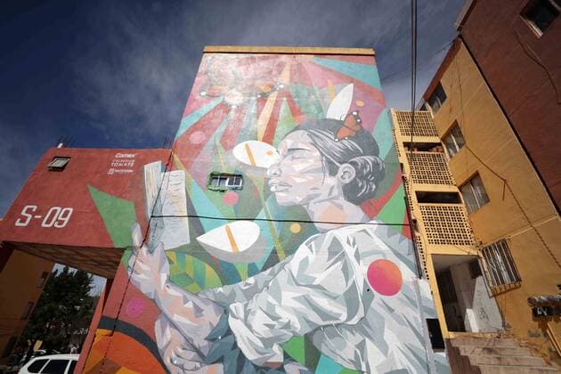 February 21, 2020 EUM20200221EOC13 JPG ZACATECAS, Zac CultureCultura Murals In Zacatecas people united to capture on their walls the idea of a future without violence, without garbage and without problems, full of confidence, friendships and smiles Photo Agency EL UNIVERSALEELG  - ZUMAu78_ 20200221_zaf_u78_026 Copyright: xElxUniversalx