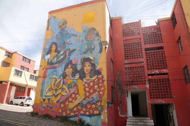 February 21, 2020 EUM20200221EOC13 JPG ZACATECAS, Zac CultureCultura Murals In Zacatecas people united to capture on their walls the idea of a future without violence, without garbage and without problems, full of confidence, friendships and smiles Photo Agency EL UNIVERSALEELG  - ZUMAu78_ 20200221_zaf_u78_029 Copyright: xElxUniversalx