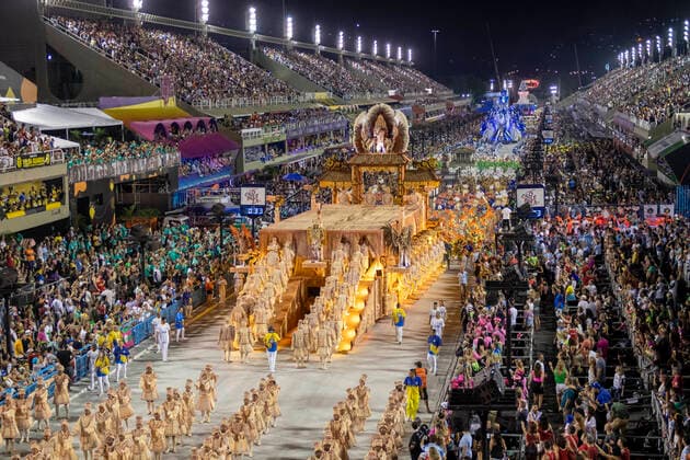 RIO DE JANEIRO, RJ - 25.02.2020: DESFILE ESCOLAS DE SAMBA CARNAVAL RJ 2020 - Unidos da Tijuca during Carnival Samba Parade RJ 2020 held at the Sambodromo, in Rio de Janeiro, RJ, on Monday night (24), general view of the avenue x1881646x  CelsoxPupo