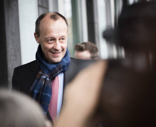 Friedrich Merz, CDU, aufgenommen im Rahmen einer Pressekonferenz, anlaesslich der Kandidatur fuer den CDU-Vorsitz in der Bundespressekonferenz in Berlin. 25.02.2020. Berlin Deutschland *** Friedrich Merz, CDU, recorded during a press conference on the occasion of the candidacy for the CDU presidency at the federal press conference in Berlin 25 02 2020 Berlin Germany Copyright: xFelixxZahn photothek.netx