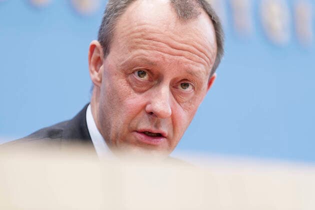 Friedrich Merz 2020 02 25, Berlin, Germany Federal press conference Friedrich Merz CDU, former parliamentary party leader in the Bundestag, declares his candidacy for party chairmanship