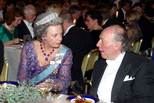 Princess Benedikte, Imre Kertész Nobel banquet, Stockholm City Hall, 2002-12-10 (c) Charles Hammarsten IBL Stockholm Sverige kungahus Danmark x2492x *** Princess Benedikte, Imre Kertész Nobel banquet, Stockholm City Hall, 2002 12 10 c Charles Hammarsten IBL Stockholm Sweden royal house Denmark x2492x,  Copyright: xTTxImagex xIBLx Nobel banquet, Stockholm City Hall, 2002-12-10