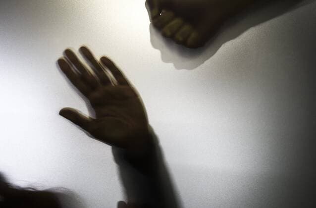 Violence in partnership, domestic violence. Helsinki Finland  Copyright: xEmmixKorhonenx LKKTH20200226135600EZXP