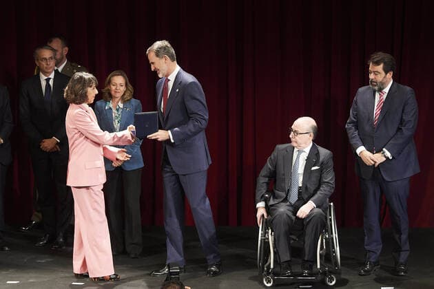 26-02-2020 King Felipe during the kingdom of Spain award to Placido Arango in memoriam at the Prado museum in Madrid. No Spain  Copyright: xPPEx