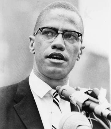 Malcolm X (1925-1965), forceful African American leader, whose militancy contrasted with Martin Luther King s non-violent civil disobedience. Malcolm X was assassinated in 1965. 1963 photo. Courtesy Everett Collection PUBLICATIONXNOTxINxCANxCHNxFRAxITAxJPNxNORxPOLxRUSxESPxUKxUSA Copyright: xCourtesyxEverettxCollectionx HISL006 EC247