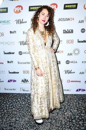 Dominique Frazer attends The Music Producers Guild Awards at JW Marriott Grosvenor House London on Park Lane in London. FEBRUARY 27th 2020  SLIx20575