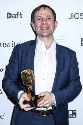 International Producer of the Year winner Finneas O Connell attends The Music Producers Guild Awards at JW Marriott Grosvenor House London on Park Lane in London. FEBRUARY 27th 2020  SLIx20575