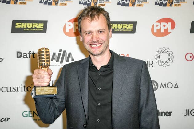 Mix Engineer of the Year winner Pete Hofmann attends The Music Producers Guild Awards at JW Marriott Grosvenor House London on Park Lane in London. FEBRUARY 27th 2020  SLIx20575
