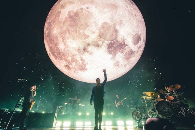 2020 Bilder des Jahres, Entertainment 02 Februar Entertainment Bilder des Tages February 29, 2020: Daniel O Donoghue, Mark Sheehan and Glen Power of the Irish band, The Script, perform a sold out show at the O2 Arena in London, promoting their new album Sunsets and Full Moons, 2020 - ZUMAw167 20200229_zap_w167_002 Copyright: xMylesxWrightx