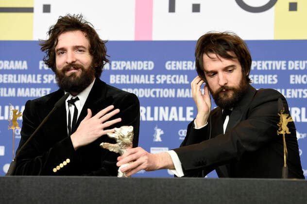 Fabio D™Innocenzo and Damiano D™Innocenzo Silver Bear best filming cue Favolacce Bad Tales at the press conference of the winners of the Berlinale 2020 70 Berlin International Film Festival at the Hotel Grand Hyatt Berlin, 29 02 2020 Foto:xN.xKubelkax xFuturexImage