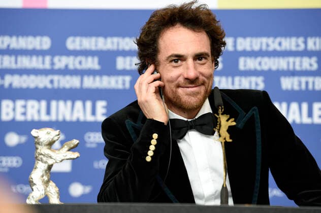 Elio Germano Silver Bear Best Actor Volevo nascondermi Hidden Away at the press conference of the prize winners at the Berlinale 2020 70 Berlin International Film Festival at the Hotel Grand Hyatt Berlin, 29 02 2020 Foto:xN.xKubelkax xFuturexImage
