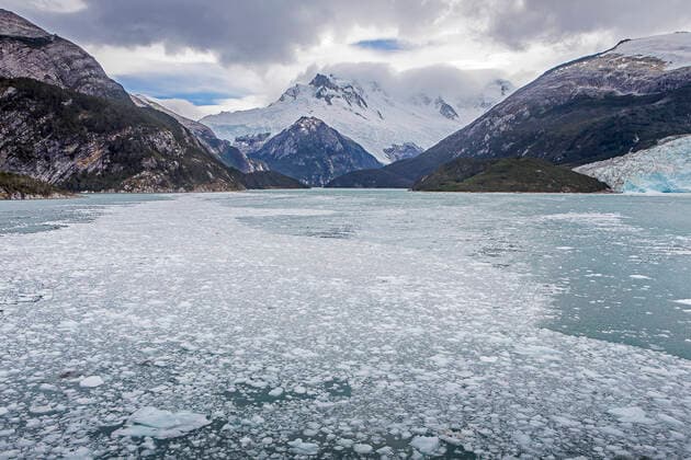 IMAGO Nature: Unsere Erde, Klimawandel, Gletscherschmelze Pia bay or Pia Fjord, in Beagle Channel (northwest branch), PN Alberto de Agostini, Tierra del Fuego, Patagonia, Chile Pia fjord Patagonia Chile Copyright: xLucasxVallecillosx xVWPicsx LVM-Chi.Aus.1524