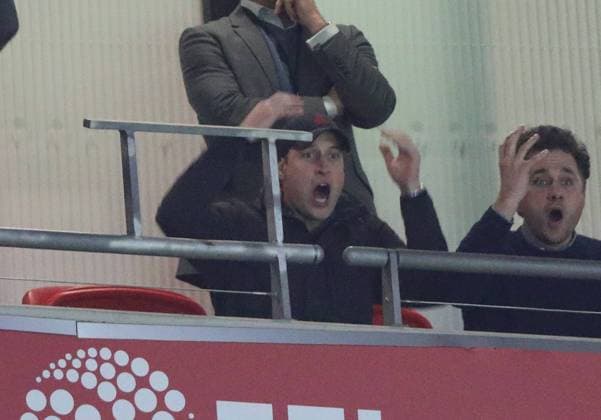 Prince William, Duke of Cambridge, at the Carabao Cup Final match Aston Villa v Manchester City, at Wembley Stadium, London, UK, on March 1, 2020. **Editorial use only, license required for commercial use. No use in betting, games or a single club league player publications** 
