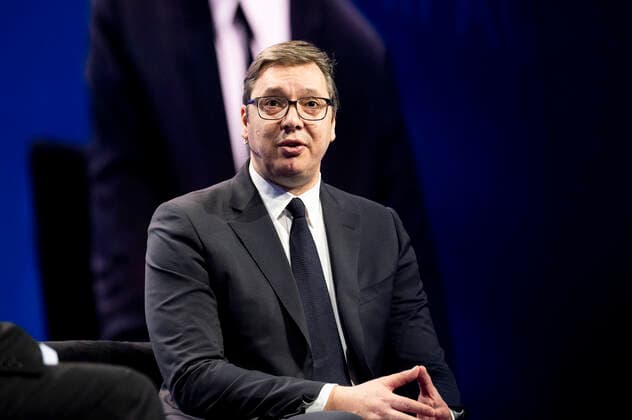 March 1, 2020, Washington, DC, United States: March 1, 2020 - Washington, DC, United States: ALEKSANDAR VUCIC, President of Serbia, speaking at the American Israel Public Affairs Committee Policy Conference. Washington United States - ZUMAb161 20200301_zap_b161_003 Copyright: xMichaelxBrochsteinx