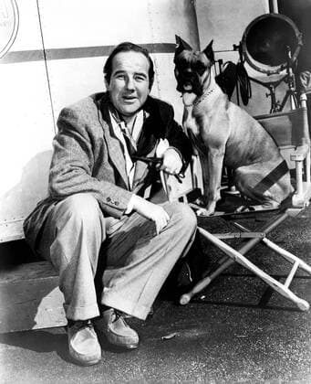 OSCARS. Bester Hauptdarsteller. PreistrÃ¤ger 1941-1950 ALL THE KING S MEN, Broderick Crawford with pet boxer, on set, 1949 Courtesy Everett Collection PUBLICATIONXNOTxINxCANxCHNxFRAxITAxJPNxNORxPOLxRUSxESPxUKxUSA Copyright: xCourtesyxEverettxCollectionx MBDALTH EC180