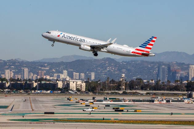 USA, United States of America, California, Los Angeles, 26 02 2020 Los Angeles International Airport LAX KLAX Registration N167AN American Airlines Airbus A321 231