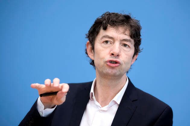 Prof. Christian Drosten, Coronavirus DEU, Deutschland, Germany, Berlin, 02.03.2020 Prof. Christian Drosten, Direktor Institut fuer Virologie Charite Berlin, waehrend der Bundespressekonferenz zum Thema Unterrichtung des BMG zum Umgang mit dem Coronavirus in Berlin. Prof. Christian Drosten, director Institut for Virologie Charite Berlin, during a press call at the Bundespressekonferenz concerning on the spread of novel coronavirus in Berlin. The number of people infected with the novel coronavirus in Germany jumped sharply official data showed, for example by the Robert Koch Institute, Germany s centre for disease control and prevention.