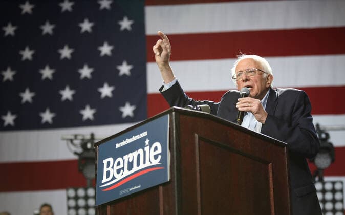 March 1, 2020, Los Angeles, California, USA: Presidential candidate SEN. BERNIE SANDERS holds a campaign rally in Los Angeles during the California Democratic primary race Los Angeles USA - ZUMAs215 20200301_zap_s215_012 Copyright: xAlexanderxSeyumx