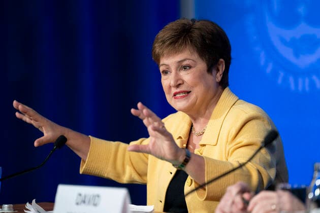 (200304) -- WASHINGTON, March 4, 2020 -- International Monetary Fund (IMF) Managing Director Kristalina Georgieva speaks at a press conference in Washington D.C., the United States, on March 4, 2020. The policy-setting body of the International Monetary Fund (IMF) on Wednesday pledged to provide necessary support to mitigate the economic and financial impact from the ongoing COVID-19 epidemic. ) U.S.-WASHINGTON D.C.-IMFC-COVID-19-PRESS CONFERENCE LiuxJie 