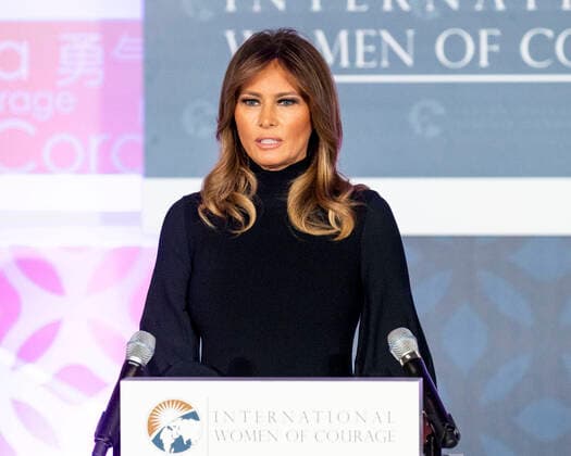 March 4, 2020, Washington, DC, United States: March 4, 2020 - Washington, DC, United States: First Lady MELANIA TRUMP speaking at the 2020 International Women of Courage Awards. Washington United States - ZUMAb161 20200304_zap_b161_009 Copyright: xMichaelxBrochsteinx
