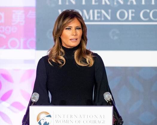 March 4, 2020, Washington, DC, United States: March 4, 2020 - Washington, DC, United States: First Lady MELANIA TRUMP speaking at the 2020 International Women of Courage Awards. Washington United States - ZUMAb161 20200304_zap_b161_012 Copyright: xMichaelxBrochsteinx