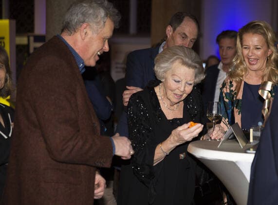 04-03-2020 Delft Princess Beatrix and Princess Mabel during the presentation of the 6th Prince Friso engineering award at the Oude Bibliotheek Academy in Delft.  Copyright: xPPEx