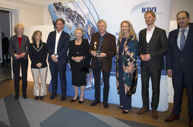 04-03-2020 Delft Princess Beatrix and Princess Mabel during the presentation of the 6th Prince Friso engineering award at the Oude Bibliotheek Academy in Delft.  Copyright: xPPEx