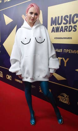 MOSCOW REGION, RUSSIA - MARCH 4, 2020: Singer and blogger Klava Koka at the pre-party event for the ZHARA Music Awards 2020 ceremony at Moscow s Crocus City Hall. Vyacheslav Prokofyev TASS  TS0D0C6F