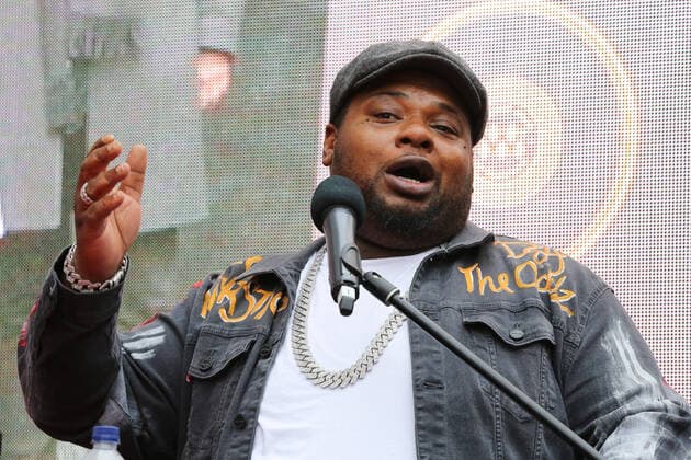 March 4, 2020, London, United Kingdom: Rapper, Big Narstie during the unveiling of Amy Winehouse s stone, in honour of the late British singer at the Music Walk of Fame in Camden, in north London. London United Kingdom - ZUMAs197 20200304_zaa_s197_188 Copyright: xStevexTaylorx