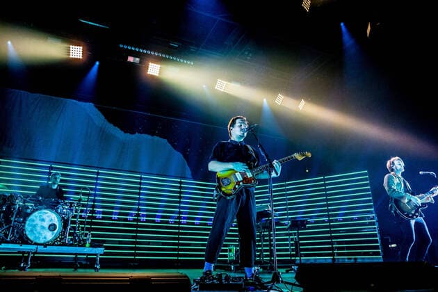 Hamburg, 5 March 2020 Milky Chance Clemens Rehbein, Philipp Dausch, Antonio Greger, Sebastian Schmidt at a concert in the Hamburg Sports Hall
