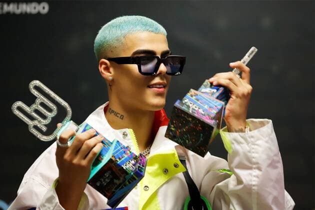 Lunai addresses the press after winning 2 awards today Thursday, March 5 during the second edition of the Tu Musica Urbano Awards, at the Jose Miguel Agrelot Coliseum in San Juan Puerto Rico 5 March 2020. Urban Music Awards in San Juan !ACHTUNG: NUR REDAKTIONELLE NUTZUNG!  Copyright: xThaisxLlorcax AME1539 20200306-637190627758007485