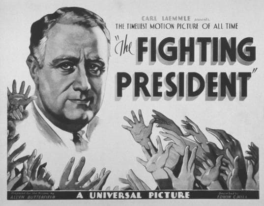 THE FIGHTING PRESIDENT, Franklin Delano Roosevelt, 1933 Courtesy Everett Collection PUBLICATIONXNOTxINxCANxCHNxFRAxITAxJPNxNORxPOLxRUSxESPxUKxUSA Copyright: xCourtesyxEverettxCollectionx MBDFIPR EC012