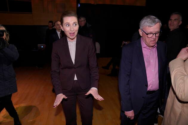 Press Minister, Mette Frederiksen S at the Press Photographer Associations annual awards ceremony AAerets Press Photo 2020 in The Black Diamond in Copenhagen on Friday, March 6, 2020,,  Copyright: MartinxSylvestx cop102 spdk20200306-143357-L