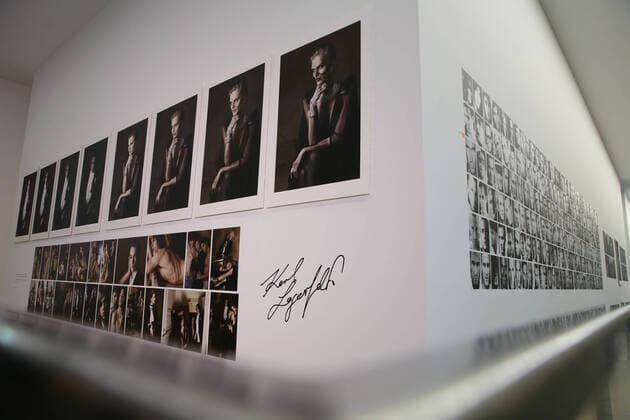 050320 Halle Saale Sachsen Anhalt Moritzburg Kunstmuseum The Karl Lagerfeld Retrospective Photography in Photograph