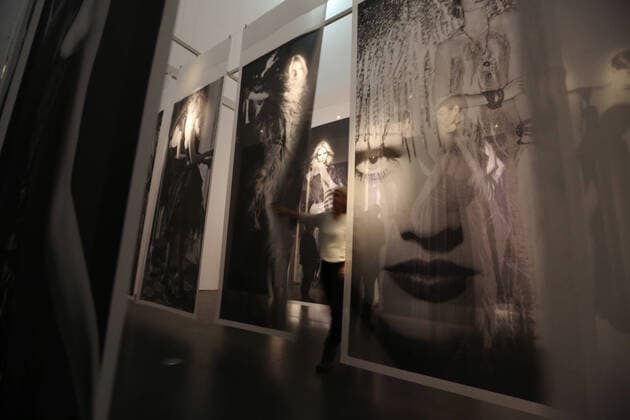 050320 Halle Saale Sachsen Anhalt Moritzburg Art Museum The Karl Lagerfeld retrospective Photography in the photo La Sala Bianca