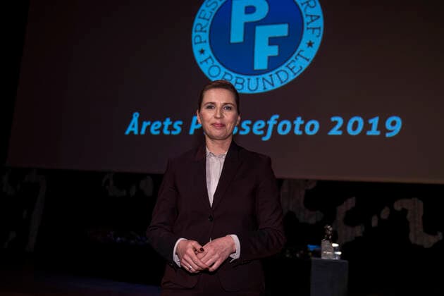 Prime Minister Mette Frederiksen was present to present the award AArets Press photo AArets Press photo 2019 awards ceremony in the Black Diamond in Copenhagen on Friday, March 6, 2020, Copenhagen Denmark,  Copyright: MartinxSylvestx cop102 spdk20200306-161602-L