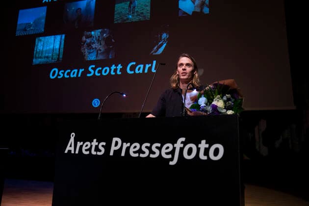 Oscar Scott Carl receives the award for this years report, Denmark,  Copyright: MartinxSylvestx cop102 spdk20200306-161718-L