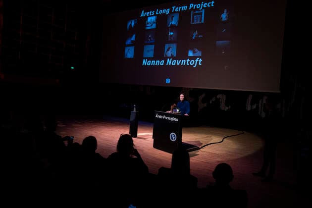 Nanna Navntoft receives this years Long Term Project AAret Press photo 2019 awards ceremony in the Black Diamond in Copenhagen on Friday, March 6, 2020, Copenhagen Denmark,  Copyright: MartinxSylvestx cop102 spdk20200306-161943-L