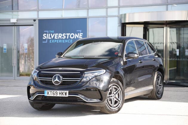 The electric Mercedes EQC 400 GMC car that Prince Harry and Lewis Hamilton arrived in. Prince Harry, Duke of Sussex, officially opens The Silverstone Experience, an immersive museum that tells the story of the past, present and future of British Motor Racing. Prince Harry, Duke of Sussex, was joined by Lewis Hamilton (Formula One World Champion), at Silverstone race circuit, Silverstone, Northants, UK, on March 6, 2020. 