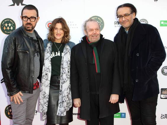 March 6, 2020, London, United Kingdom: Judge Jules, Nemone Metaxas, Gordon Mac and Phil Alexander attend the Music Walk Of Fame Soul II Soul stone unveiling, the fourth stone to be placed on Camden High Street in London. London United Kingdom - ZUMAs197 20200306_zaa_s197_144 Copyright: xKeithxMayhewx