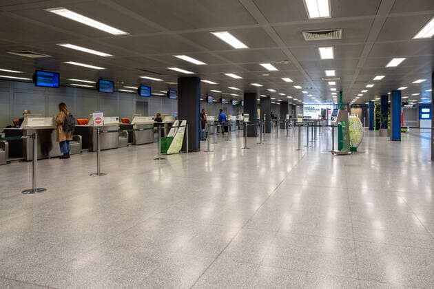 Milan, Linate airport is almost completely empty due to the Coronavirus emergency (Massimo Alberico Fotogramma, Milan - 2020-03-07) p.s. la foto e utilizzabile nel rispetto del contesto in cui e stata scattata, e senza intento diffamatorio del decoro delle persone rappresentate  Copyright: xMassimoxAlbericox xFOTOGRAMMAx