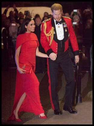 . 07 03 2020. London, United Kingdom. Prince Harry and Meghan Markle, the Duke and Duchess of Sussex, arriving at the Mountbatten Festival of Music at the Royal Albert Hall in London.  xStephenxLockx xi-Imagesx IIM-20867-0074