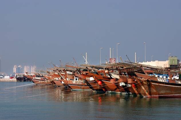 Wooden dhows Corniche of Doha, Qatar.  Copyright: xSylviexVanxRoey arabianEyex SV27779