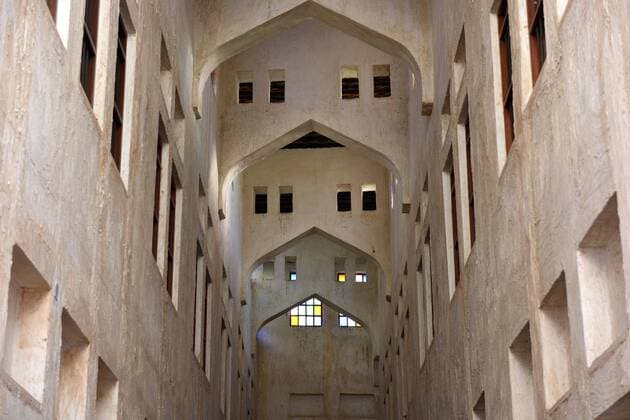 Doha, Qatar- details of traditionnal arabic architecture at Souq Waqif.  Copyright: xSylviexVanxRoey arabianEyex SV59168