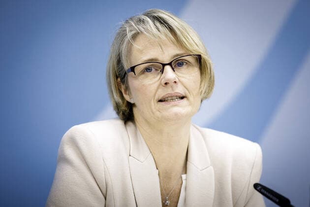 Federal Minister of Education Anja Karliczek, CDU, recorded during a press conference on coronavirus research Status of the development of a vaccine and the development of treatment options for COVID 19 at the Federal Ministry of Education and Research in Berlin, 09 03 2020 Berlin Germany Copyright: xJaninexSchmitz photothek.netx