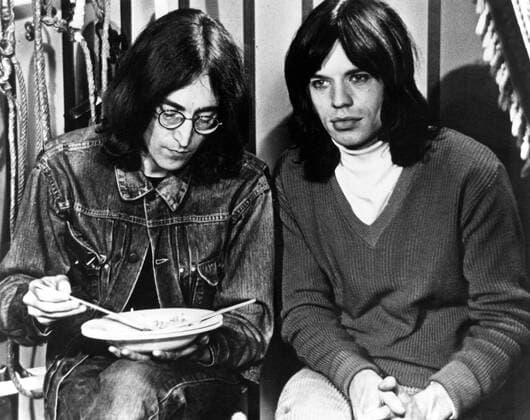 THE ROLLING STONES ROCK & ROLL CIRCUS, John Lennon, Mick Jagger, 1968 (released 1996) ABKCO Films Courtesy Everett Collection !ACHTUNG AUFNAHMEDATUM GESCHÃ„TZT! PUBLICATIONXNOTxINxCANxCHNxFRAxITAxJPNxNORxPOLxRUSxESPxUKxUSA Copyright: xABKCOxFilms CourtesyxEverettxCollectionx MBDROST EC008