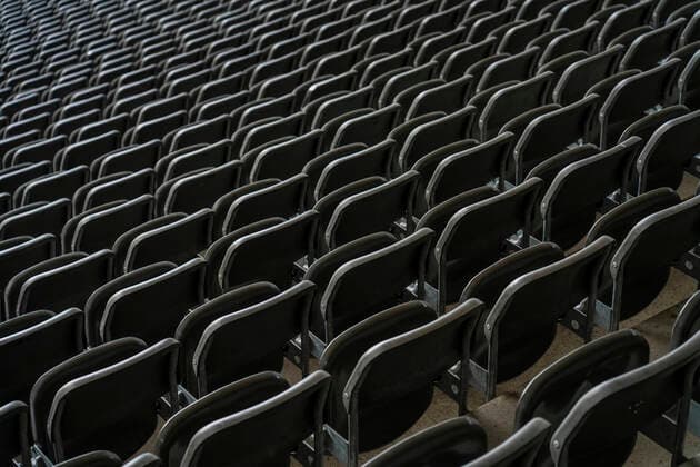 Seats in the Olympiastadion in Berlin Charlottenburg The stadium built between 1934 and 1936 for the Olympic Games 1936 offers today about 75000 seats Photo Volker Hohlfeld Seating in the Olympiastadion Berlin