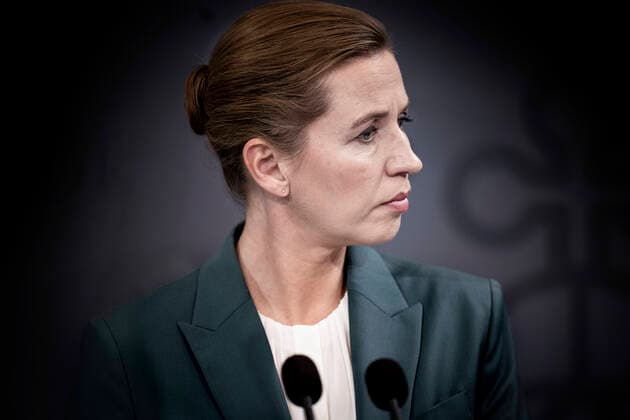 Prime Minister Mette Frederiksen, Minister of Health and Elderly Magnus Heunicke, Chief of Police Thorkild Fogde, Director of Organization and Citizenship in the Ministry of Foreign Affairs Erik Broegger Rasmussen, Director of the National Board of Health Soeren Brostroem and Director of the Danish Business Agency Katrine Winding will hold a press conference in March,  Copyright: Ritzau Scanpix LiselottexSabroex COP102 spdk20200310-152448-L